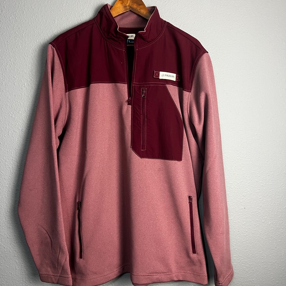 Magellan Outdoors Pullover Fishing Gear Moisture-Wicking 1/4 Zip L